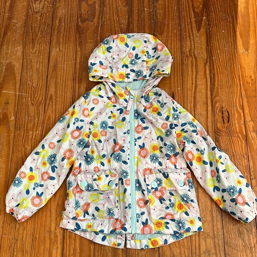 Toddler girls light rain jacket